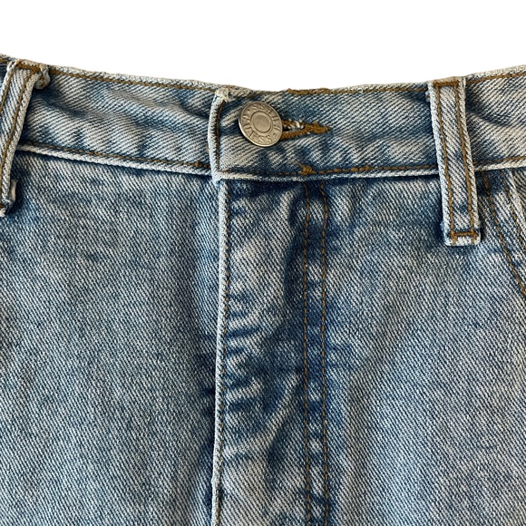 VINTAGE GUESS JEANS GEORGES MARCIANO DENIM JEAN SKIRT SIZE 31 USA - Picture 4 of 9